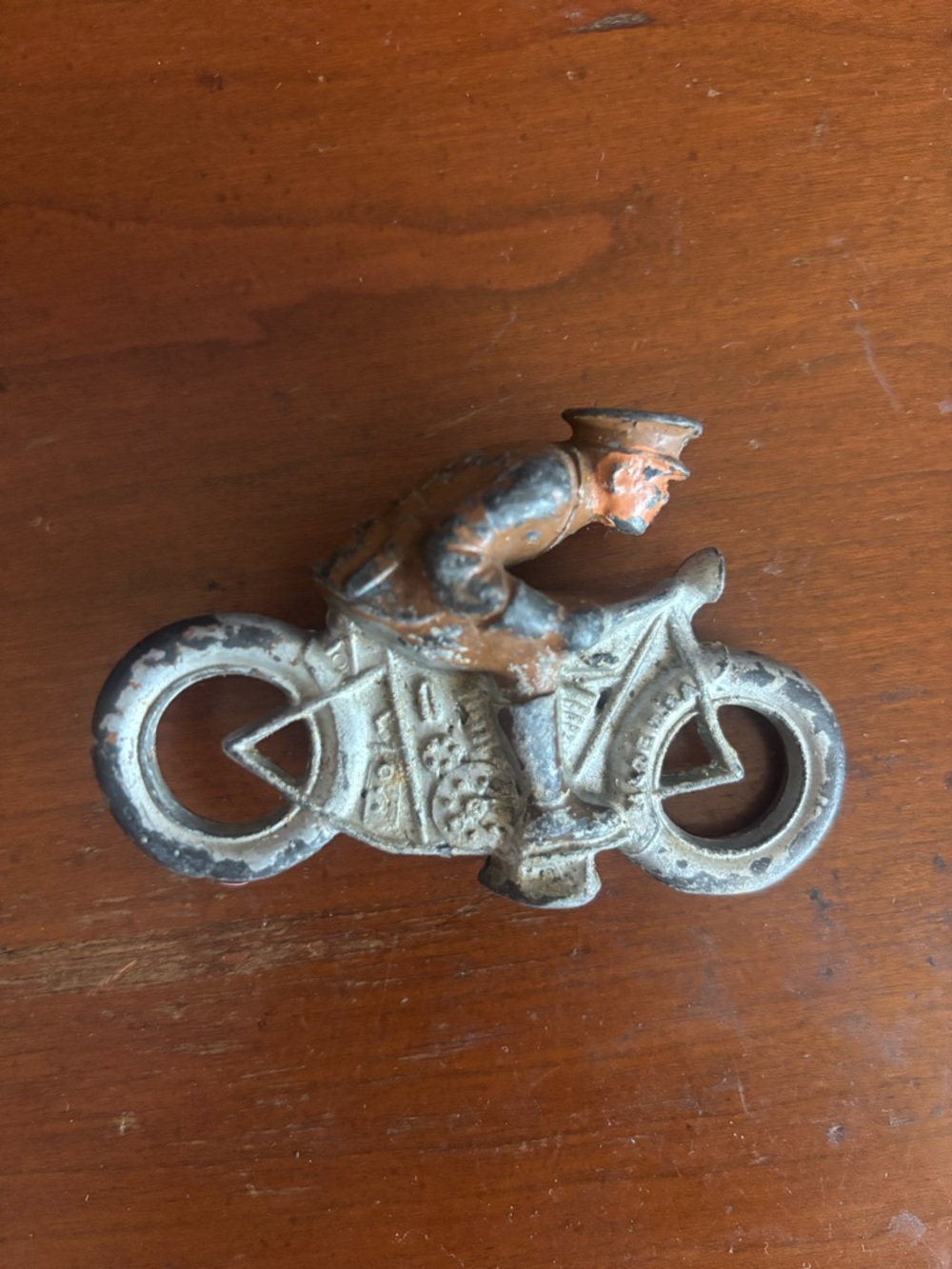 Vintage MANOIL Barclay LEAD TOY SOLDIER MOTORCYCLE HARLEY INDIAN